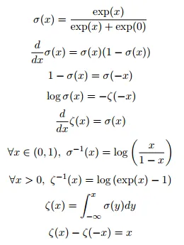 sigmoid and softplus properties