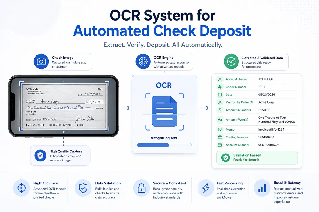 OCR System for Automated Check Deposit