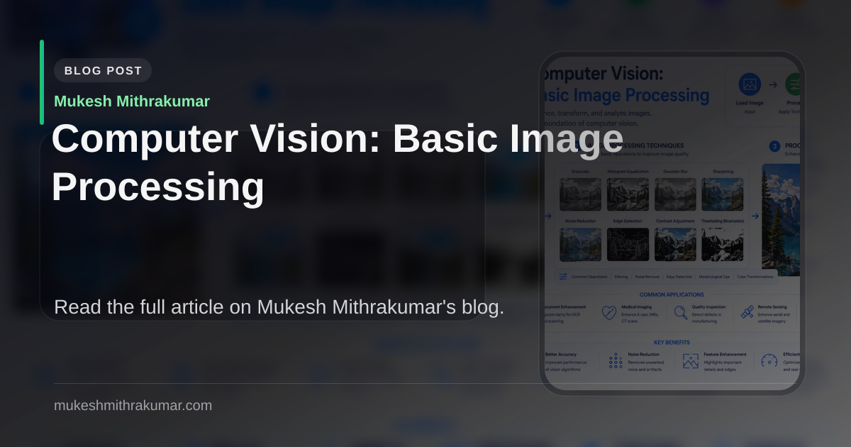 Computer Vision: Basic Image Processing